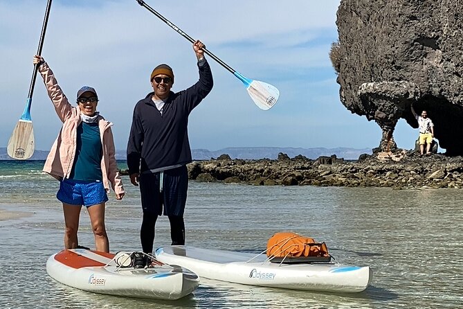 Sea Lions & Mega-Paddleboard Tour in Balandra - Paddleboarding at Balandra: sea, mangroves, and desert views