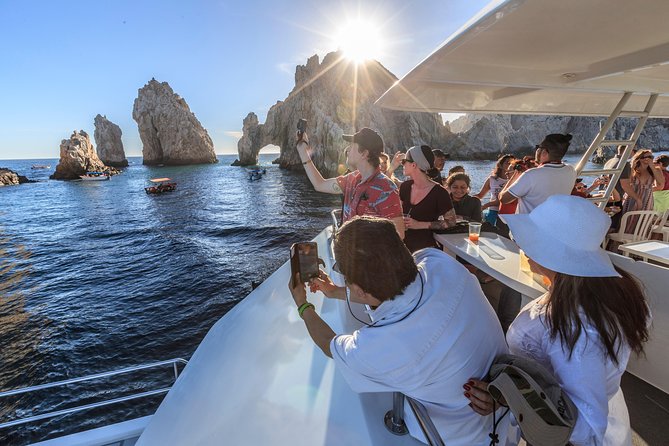 Sunset Dinner Cruise in Cabo San Lucas - Stop 2, Playa de los Amantes: quick views right by the action