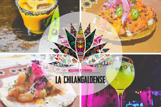 Tasting of flavors Mexican Food and margaritas tasting - Homemade Mezcal and Artisan Tequila With Flavor Twists