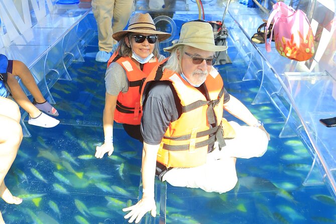 Tours in Cabo, Paseo al Arco and Fin de la Tierra in the only Clear Boat - Underwater viewing: great when the water cooperates