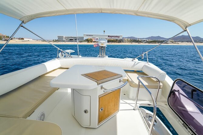 Yacht Azimut for rent in Cabo San Lucas - Pelican Rock Swim Stop, Including the Jump Option