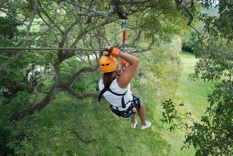 Zip-line outdoor adventure the ultimate experience - Seven zip lines, a suspension bridge, and rappelling overhead