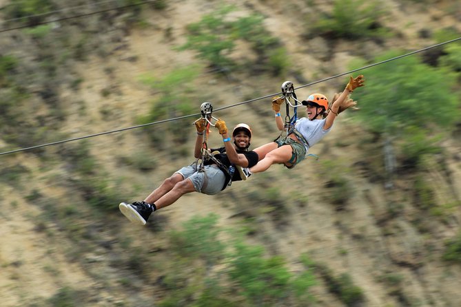 Ziplines Adventure – The Fastest & Best ones Crossing the Canyon - The views: desert, Pacific, and Sea of Cortez